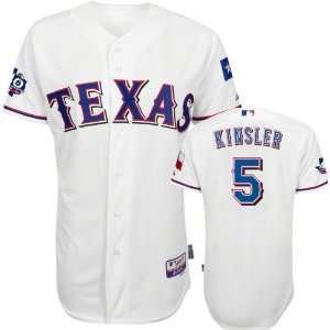  Ian Kinsler Jersey Adult Majestic Home White Authentic 