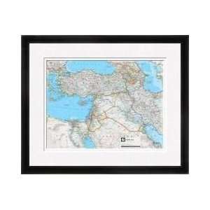 Political Map Of Middle East Ngs Atlas Of The World Eighth Edition 