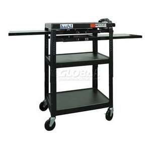   Buhl Audio Visual Cart With Two Side Pull Out Shelves