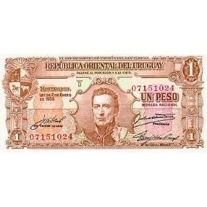  Uruguay L.1939 1 Peso, Pick 35c 