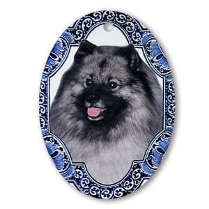  Delft Kees Keeshond Oval Ornament by 