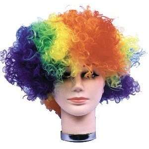  Wig Curly Clown Rainbow Budget 