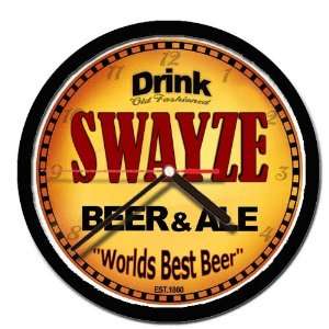  SWAYZE beer and ale cerveza wall clock 