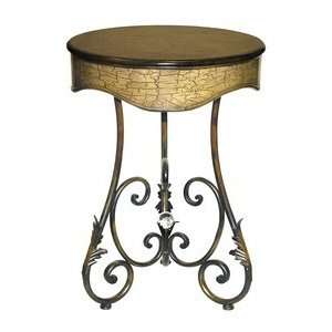 Sterling Industries 26 0247 Round Curled Leaf End Table 