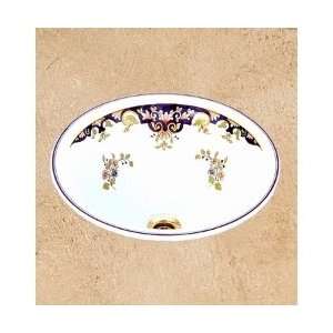 Herbeau 040310 Romantique Sambre Earthenware Round Countertop Bathroom 