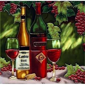   Stand   Red & White Wine Bottles & Glasses (BD 0534)