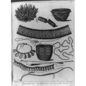  Various objects,baskets,necklaces,Norfolk Sound,CA,1812 