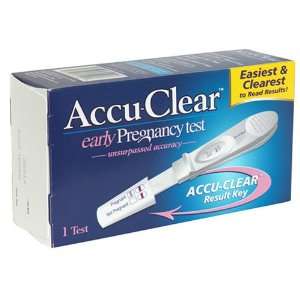 Accu Clear Early Pregnancy Test   1 ea Health & Personal 
