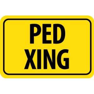 Ped Xing, 12X18, .080 Dg Ref Aluminum  Industrial 