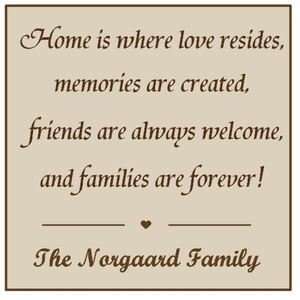  Home is where love resides