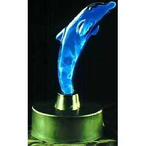  Mini Dolphin Electra Glass Blue Lamp