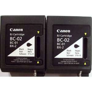 com Genuine OEM Canon BC 02 Black Twin Pack (0881A003) For Bubblejet 