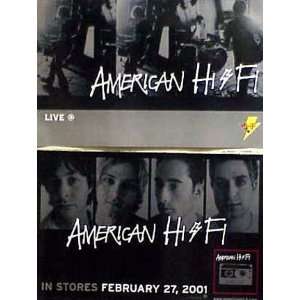 AMERICAN HI FI In Stores 11x17 2 Sided Poster