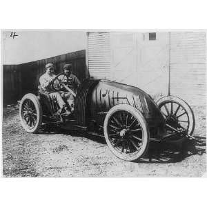  Sisz in his racing auto car,Circuit de la Sarthe,1906 