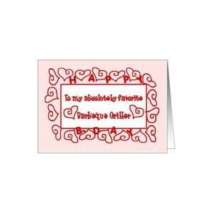  BARBEQUE GRILLER   Happy Birthday Card Health & Personal 