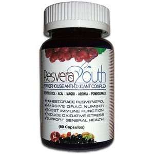  ResveraYouth Antioxidant Antiaging Power Formula Bottle 
