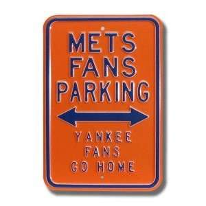  New York Mets Yankees Go Home Parking Sign Sports 