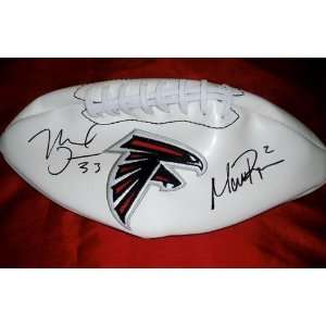 Atlanta Falcons Matt Ryan & Michael Turner Signed / Autographed Logo 