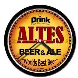  ALTES beer and ale wall clock 