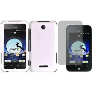  White Hard Case Cover+LCD Screen Protector for Metropcs 