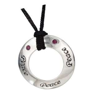  Nebula Tech Metal Peace Eternity Band with Crystals Cord 