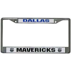Caseys Distributing 9474601728 Dallas Mavericks Chrome License Plate 