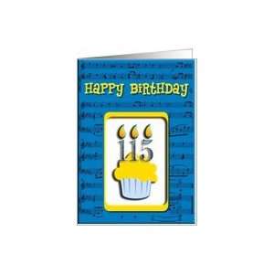  115th Birthday Cupcake, Happy Birthday Card Toys & Games