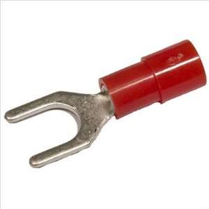 Nylon Insulated Spade Terminals in Red with 22 16 Wire and 4 Stud 