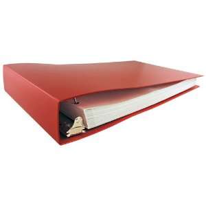  11x17 2 Angle D Ring Red Poly Binder