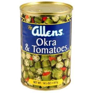  Allens, Okra N Tomato, 14.5 OZ (Pack of 12) Health 