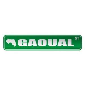   GAOUAL ST  STREET SIGN CITY GUINEA