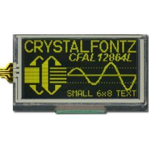  Crystalfontz CFAL12864L Y B6TS 128x64 graphic OLED display 