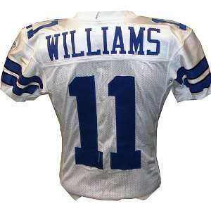 Roy Williams #11 Cowboys at Giants 12 06 2009 Game Used White Jersey 