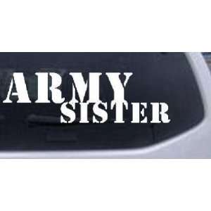 White 46in X 14.4in    Army Sister Military Car Window Wall Laptop 