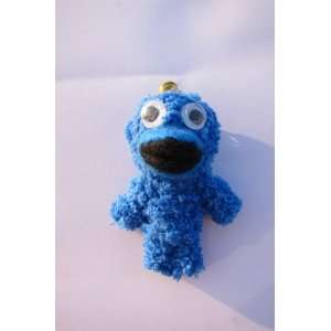  Cookie Monster Voodoo String Doll Keychain Ornament 