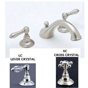 Rohl 1454 CrystalTCBXC Tuscan Brass XC Crystal Cross Handle Bathroom 