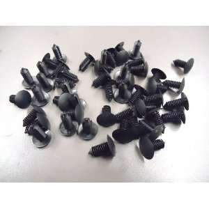   Fasteners Body Clips Black Pushpins   7/8   Set of 50 Automotive