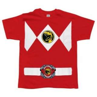  Power Rangers   Red Ranger T Shirt Clothing