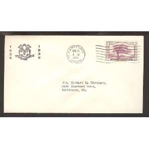 Scott #772 1635   1935 State of CT Shield (59)First Day Cover; State 