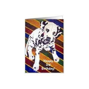  Three Year Old Happy Birthday, Dalmatian puppy Card Toys 