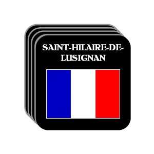 France   SAINT HILAIRE DE LUSIGNAN Set of 4 Mini Mousepad Coasters