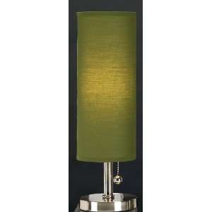   table lamp dark Green COTTON shade measures 16H