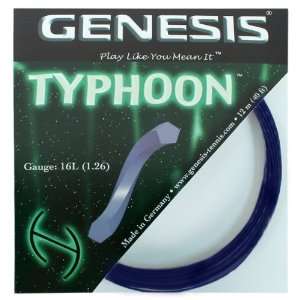  Genesis Typhoon 16L Blue Tennis String Blue Sports 
