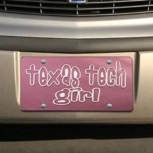 NCAA Texas Tech Red Raiders Pink Mirrored Texas Tech Girl 