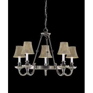 Nulco Lighting Chandeliers 1745 03 Pewter Sheraton 12 Ring Chandelier 