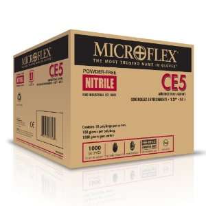Microflex CE5 Nitrile Glove, Powder Free, 12 Length, 3.9 mils Thick 