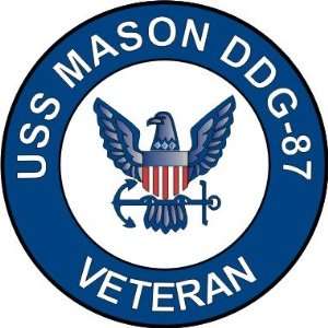  US Navy USS Mason DDG 87 Ship Veteran Decal Sticker 3.8 