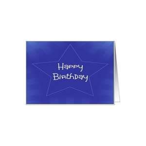  Star Studded Birthday, Blue star Card Health & Personal 