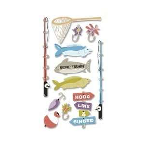   Sticker Fishing SPJBLG 187; 3 Items/Order Arts, Crafts & Sewing