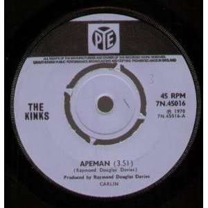  APEMAN 7 INCH (7 VINYL 45) UK BLUE PYE 1970 KINKS Music